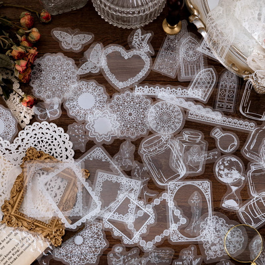 30 PCS Daydream Lace Pet Sticker