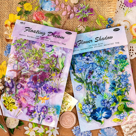 100 PCS Floral Meeting Stickers