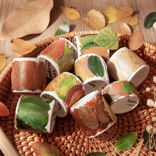 Fallen Leaves of Champs-Shaped Washi Tape