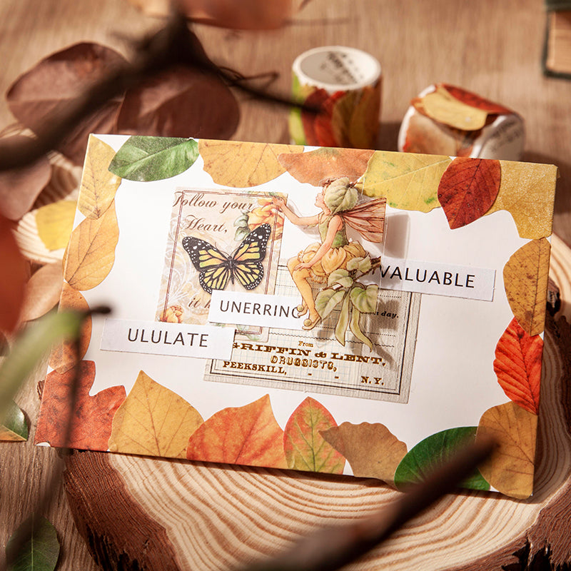 Fallen Leaves of Champs-Shaped Washi Tape