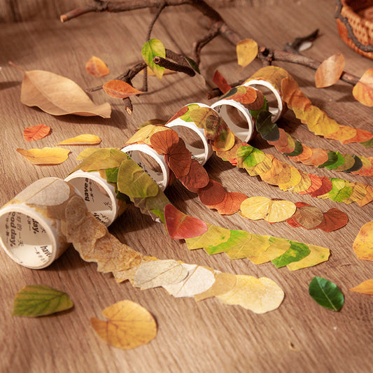 Fallen Leaves of Champs-Shaped Washi Tape