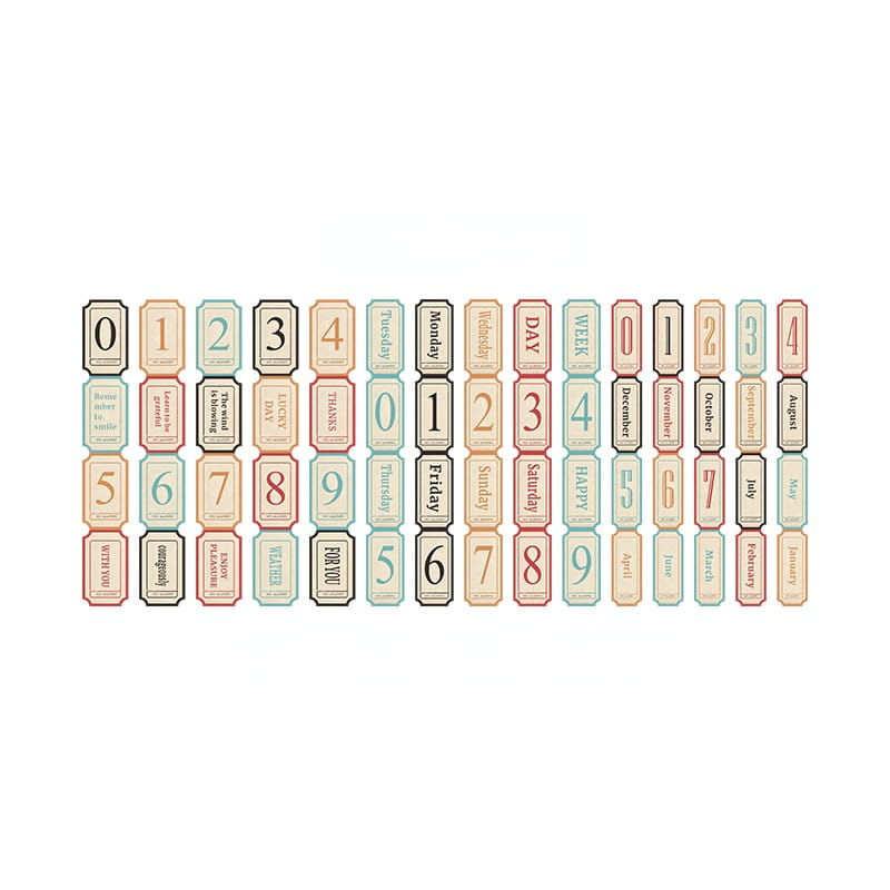 30 Sheets Years Corridor Sticker Pack