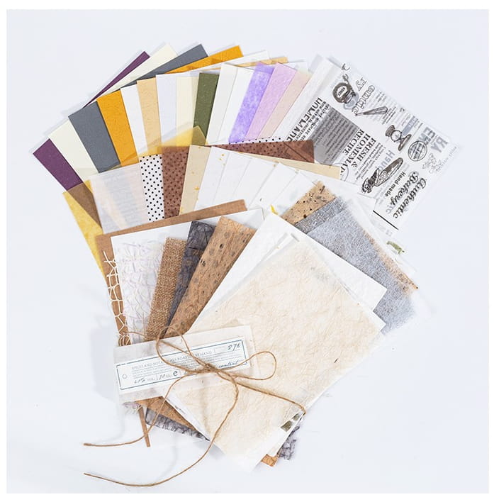 40 PCS Handmade Journal & DIY Paper Pack