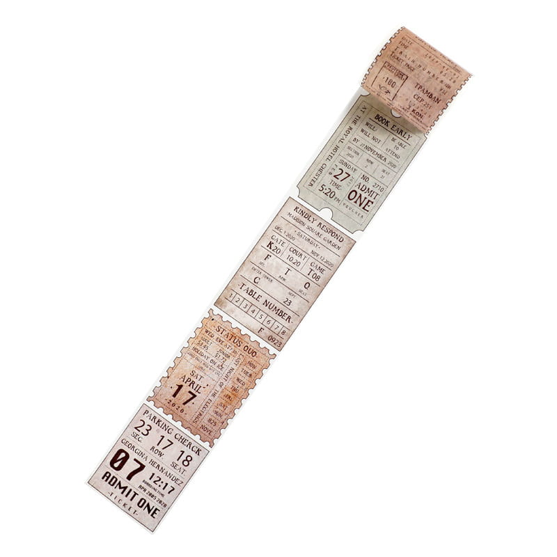 Vintage Ticket Washi Tape