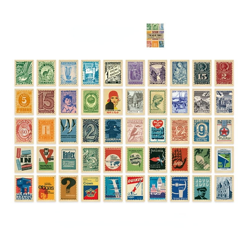 50PCS Unique Paper Book-The Age Of Things