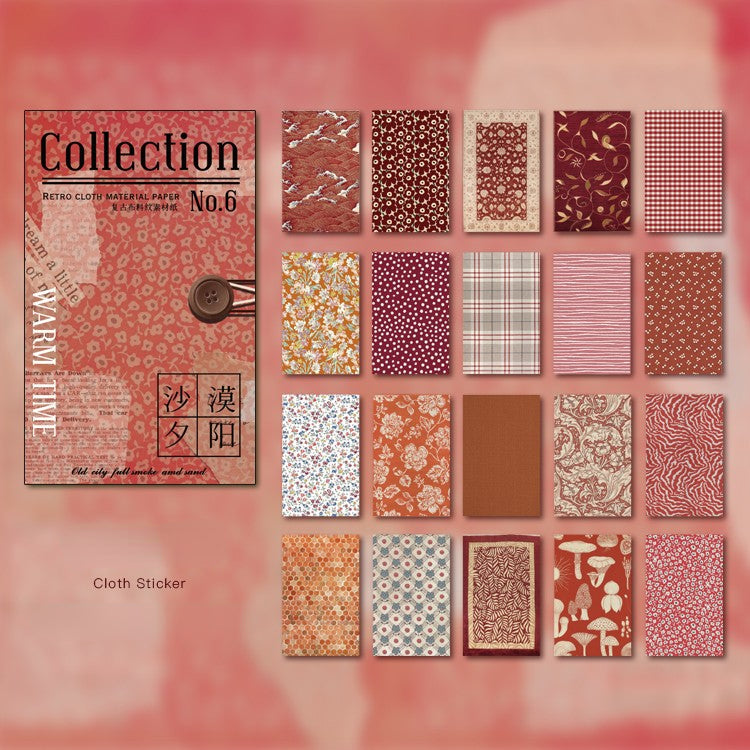 60 PCS Warm Time Material Paper