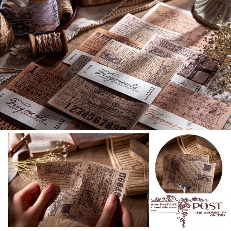 Retro Fragments Paper Materials