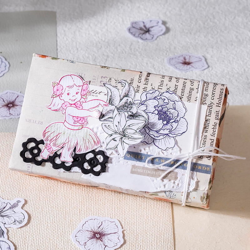 45 PCS Petals And Maiden Stickers Pack
