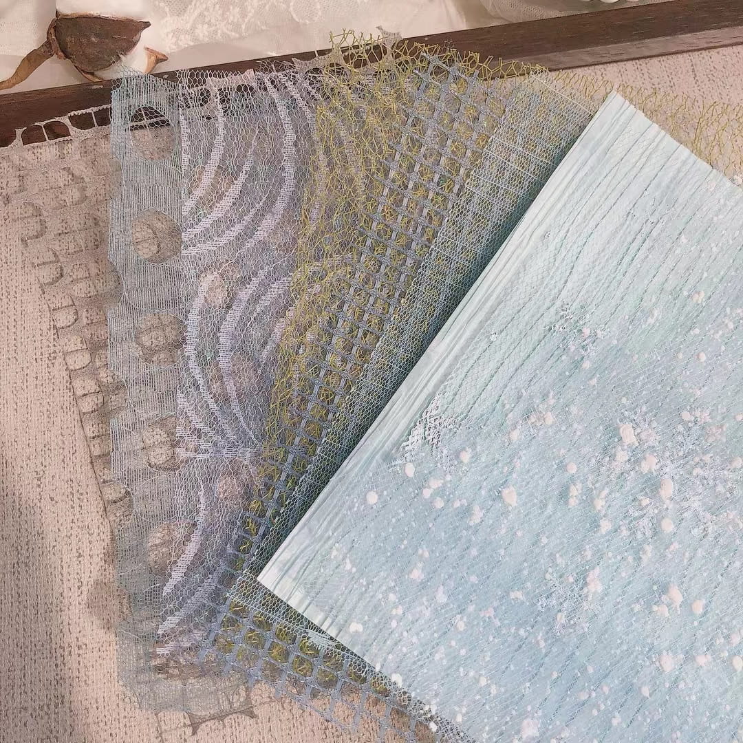 30 PCS Handmade Mesh Paper Pack