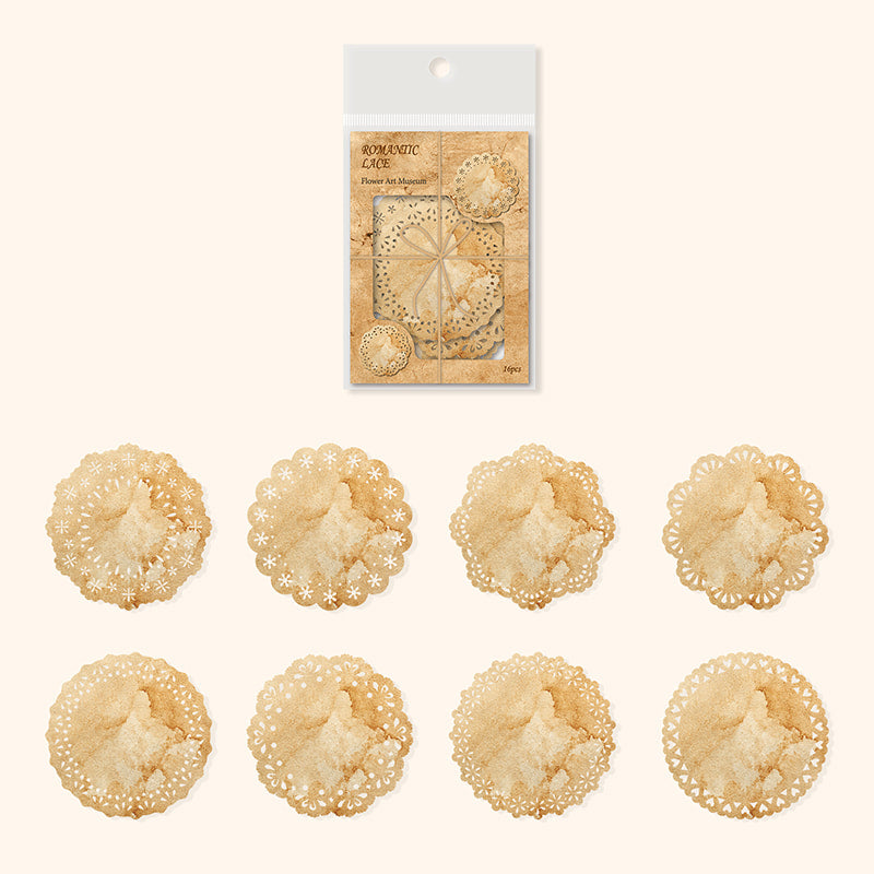 Flower Art Museum Hollow Out Decor Paper