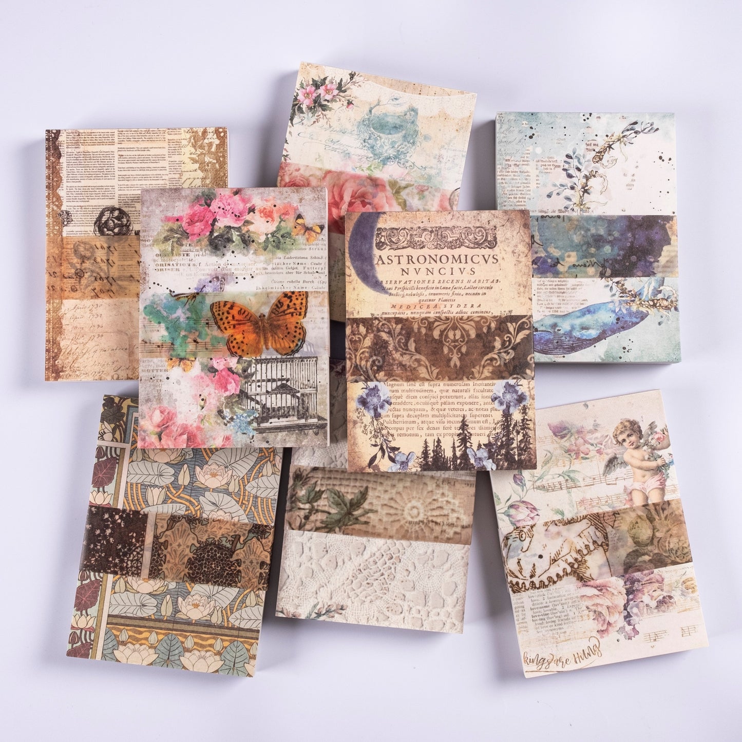 100 PCS Floral Letter Decor Paper