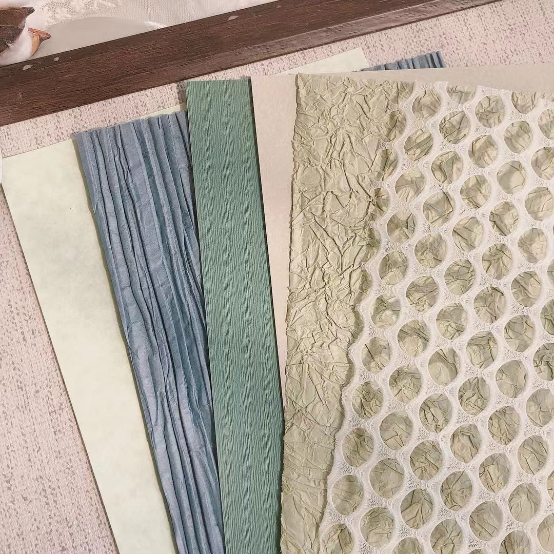 30 PCS Handmade Mesh Paper Pack