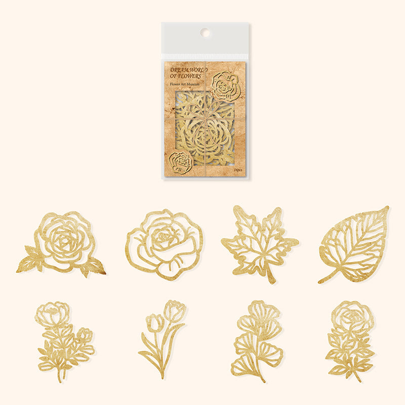 Flower Art Museum Hollow Out Decor Paper