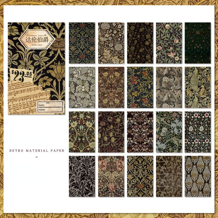 60 PCS Morris Material Paper