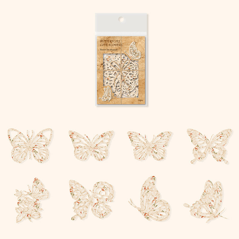 Flower Art Museum Hollow Out Decor Paper