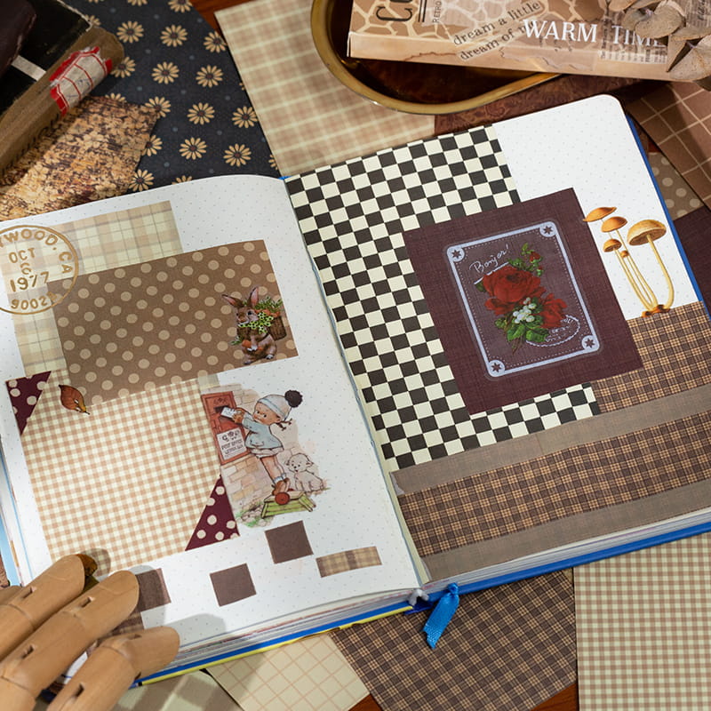 60 PCS Warm Time Material Paper