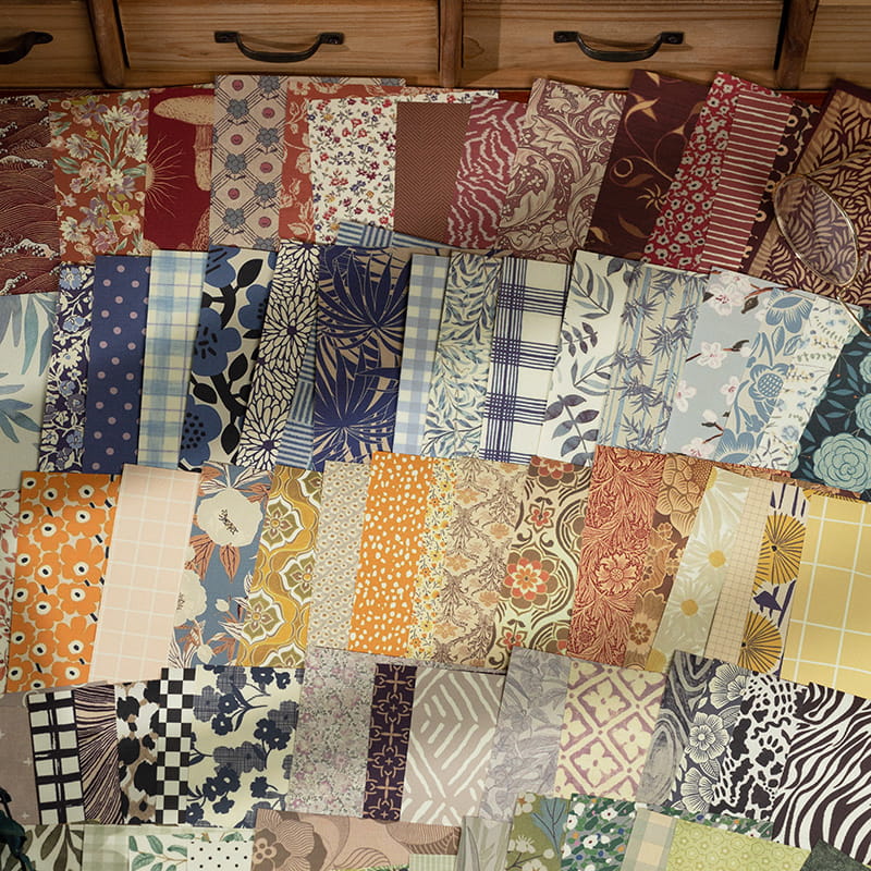 60 PCS Warm Time Material Paper