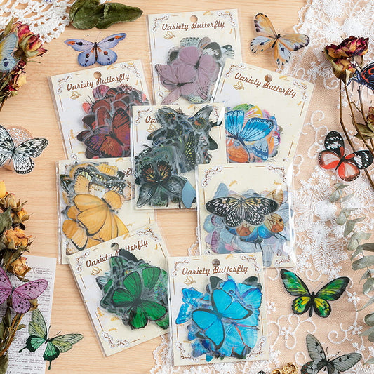 40 PCS Variety Butterfly PVC Sticker Pack