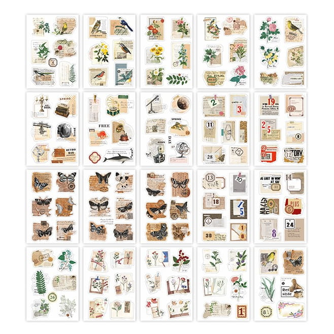 20 Sheets Glorious Precut Decor Stickers