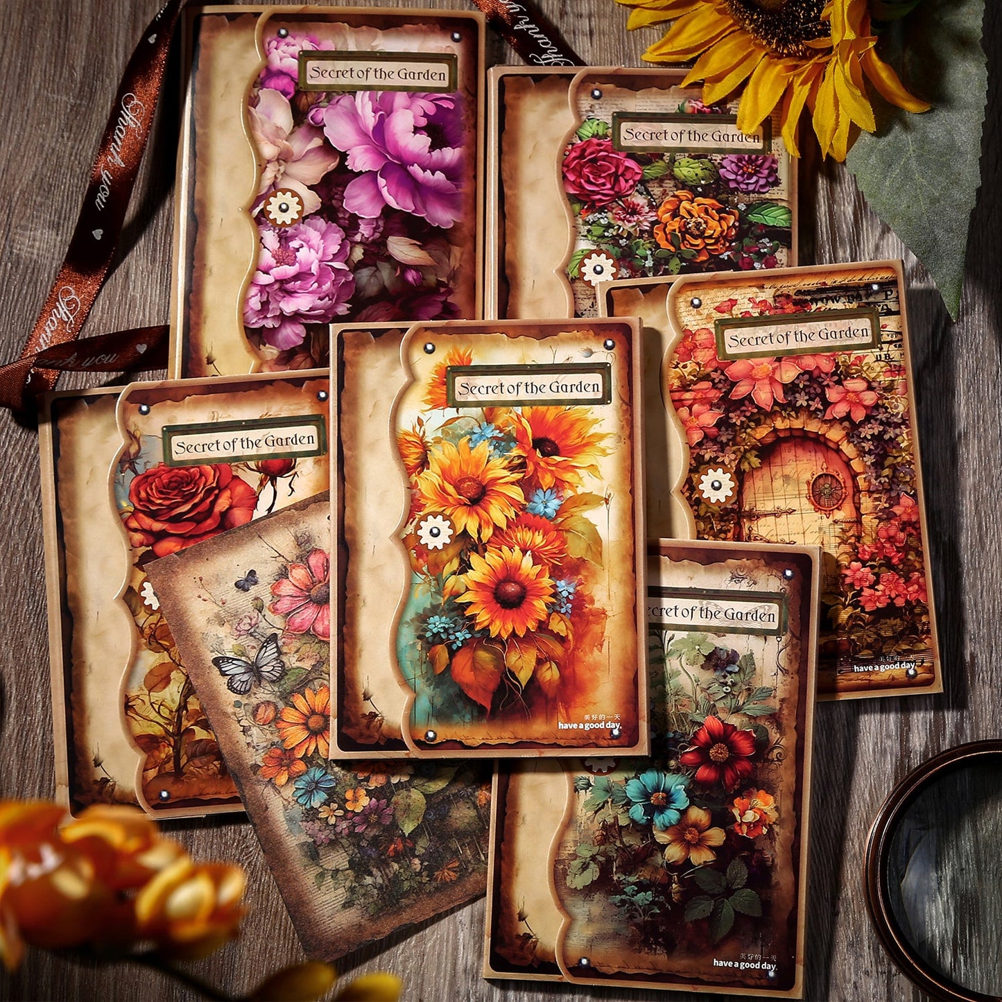 Burning Garden Material Decor Paper