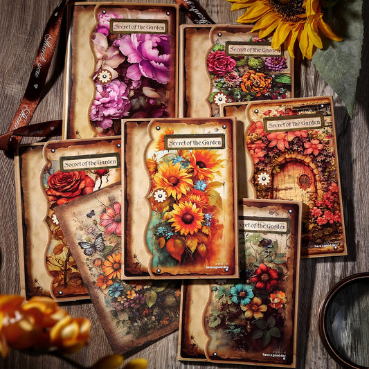 Burning Garden Material Decor Paper