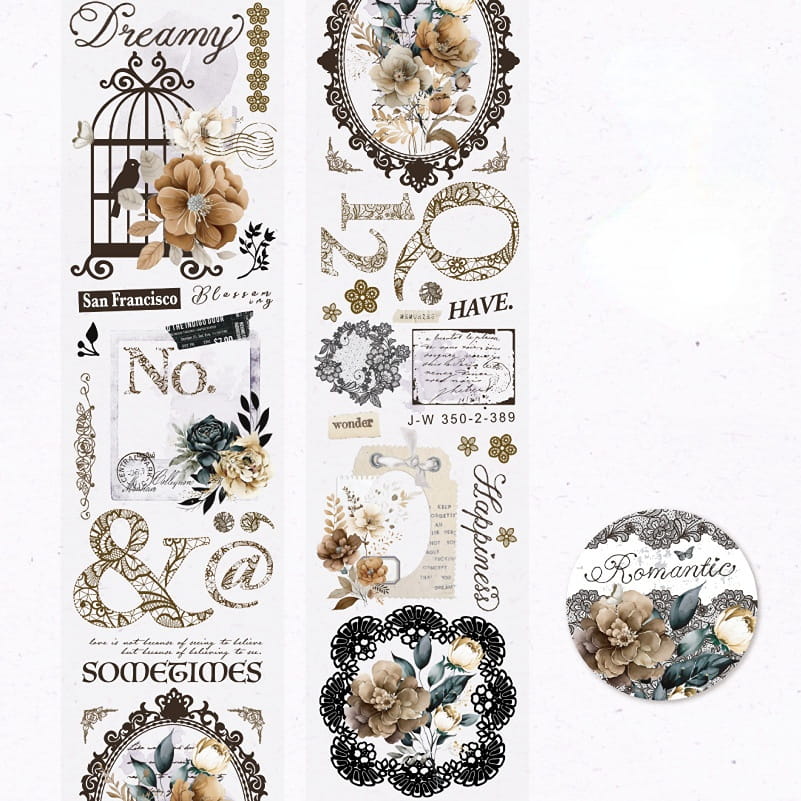 Lace Nocturne PET Decorative Tape