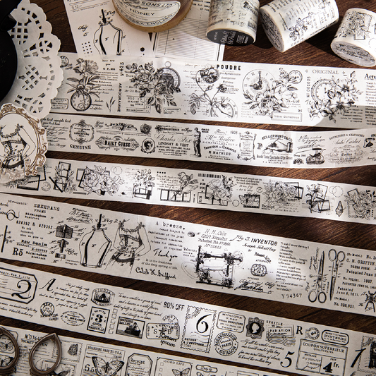 Black And White Memory Washi Tape