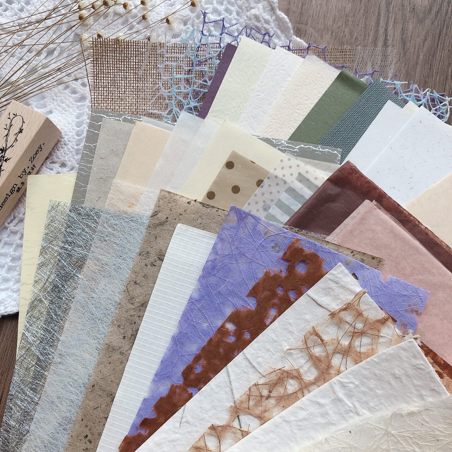 40 PCS Handmade Journal & DIY Paper Pack