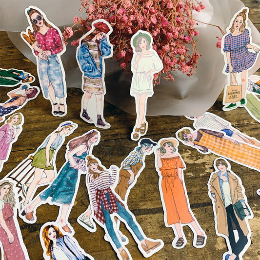 100 PCS Fashion Girl Sticker Pack