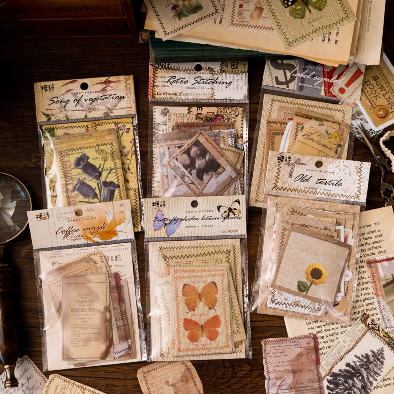 30 PCS Time Machine Decor Stickers