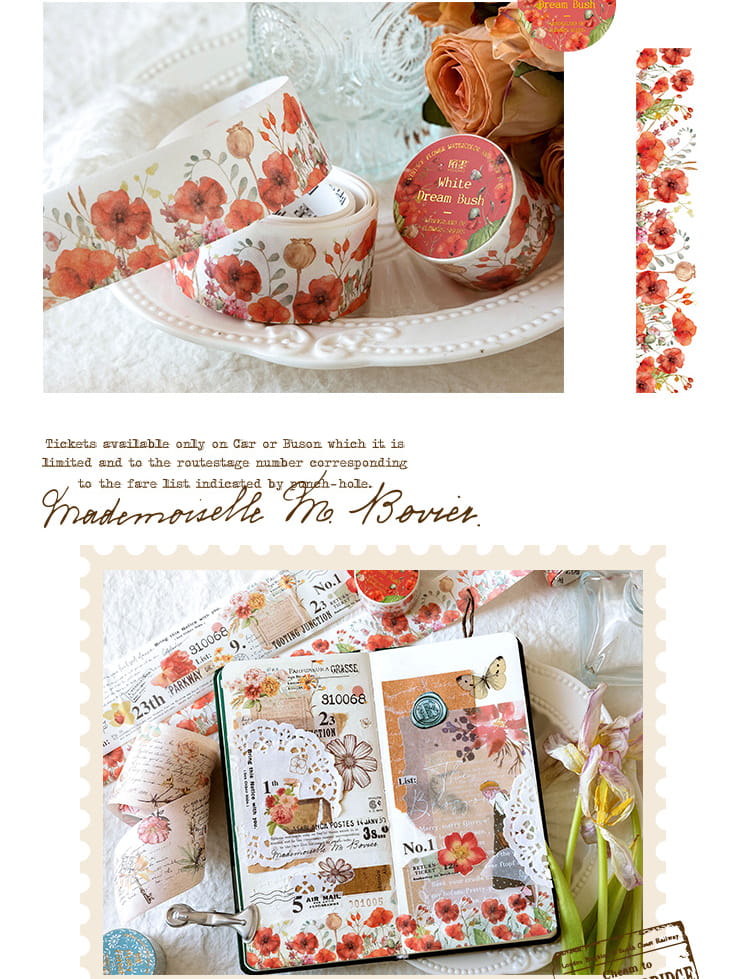 Wonderland Of Flowers Washi Tape