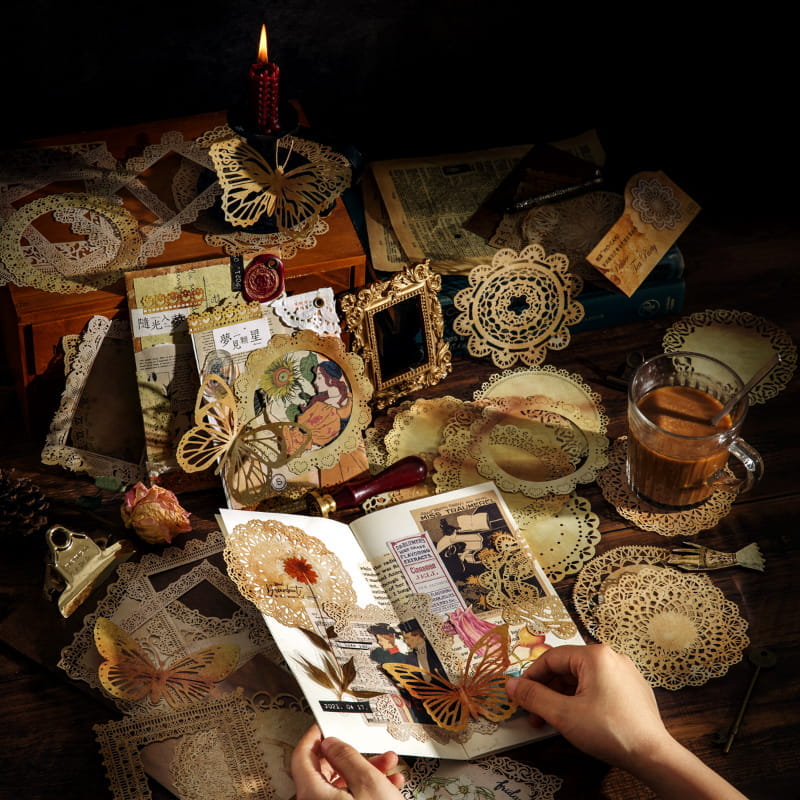 Silent Years Handmade Coffee Dyed Junk Journal Pack