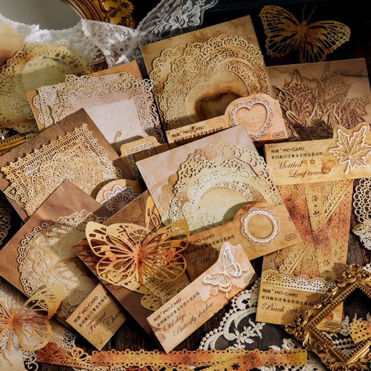 Silent Years Handmade Coffee Dyed Junk Journal Pack