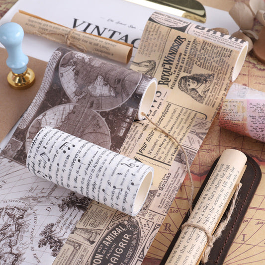 4 Rolls Retro Washi Tape Set