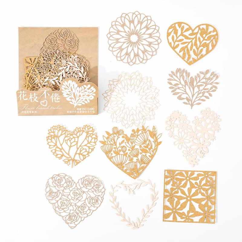 60 PCS Frame Hollow Paper