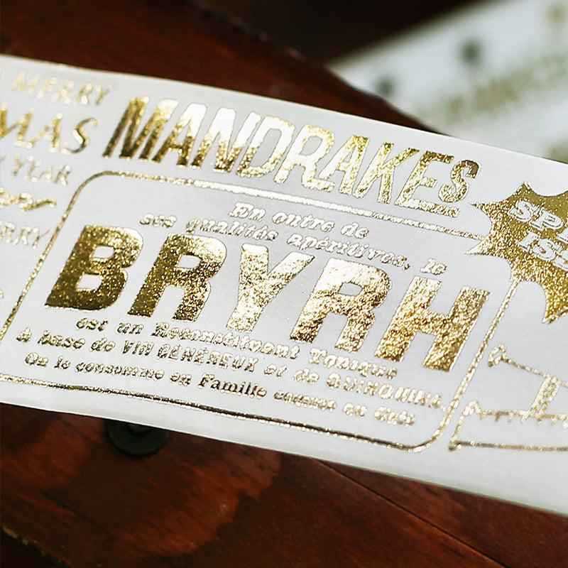 London Newspaper Gold Foil Washi Tape
