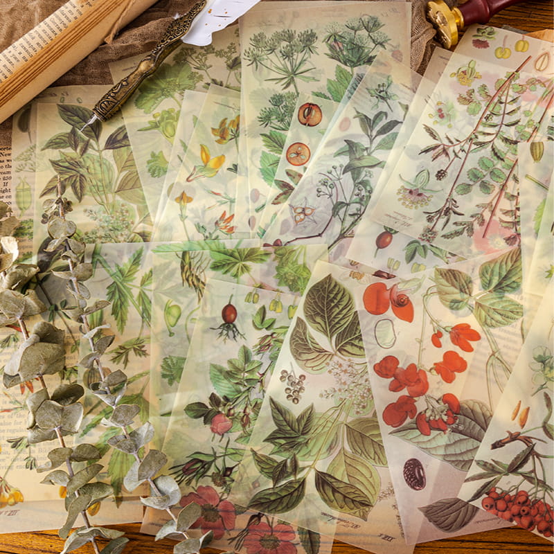 15 PCS Impression Time Retro Decorative Paper