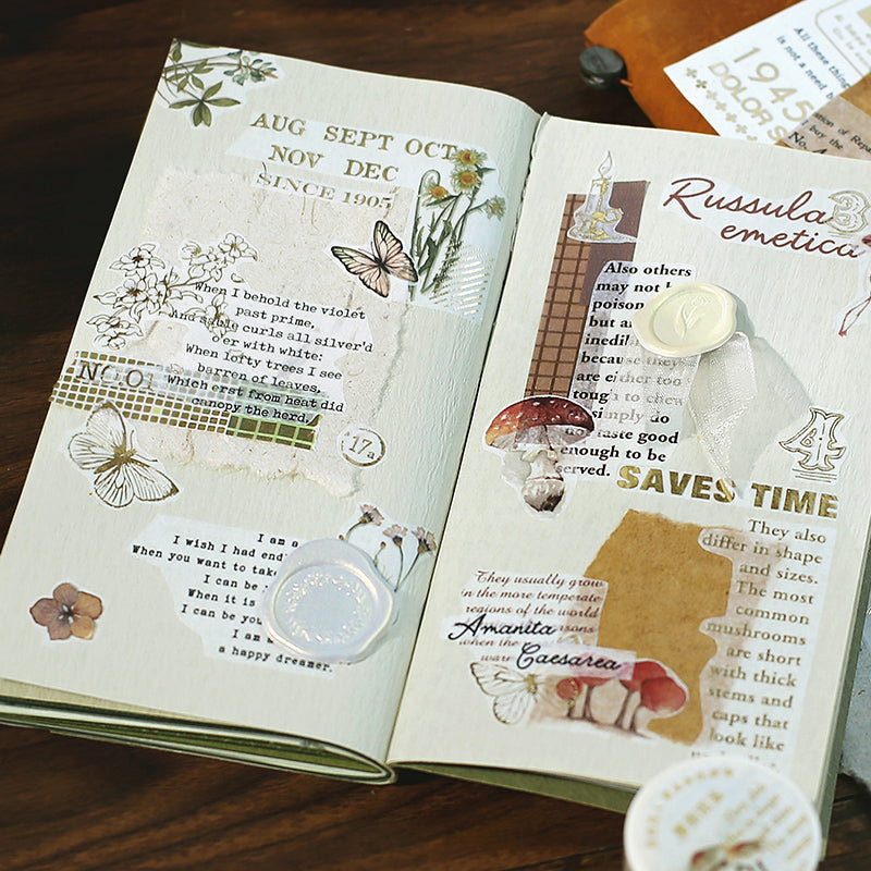 London Newspaper Gold Foil Washi Tape