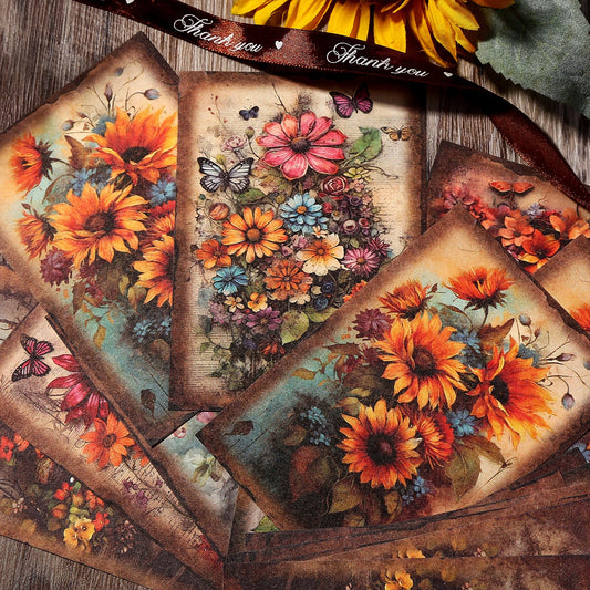 Burning Garden Material Decor Paper