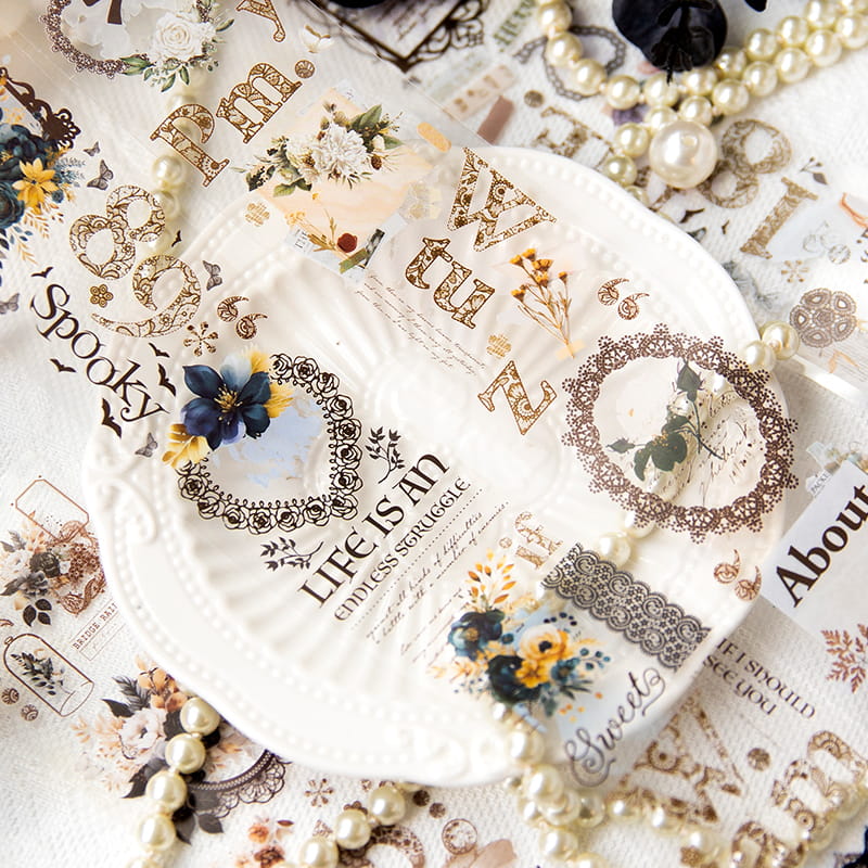 Lace Nocturne PET Decorative Tape