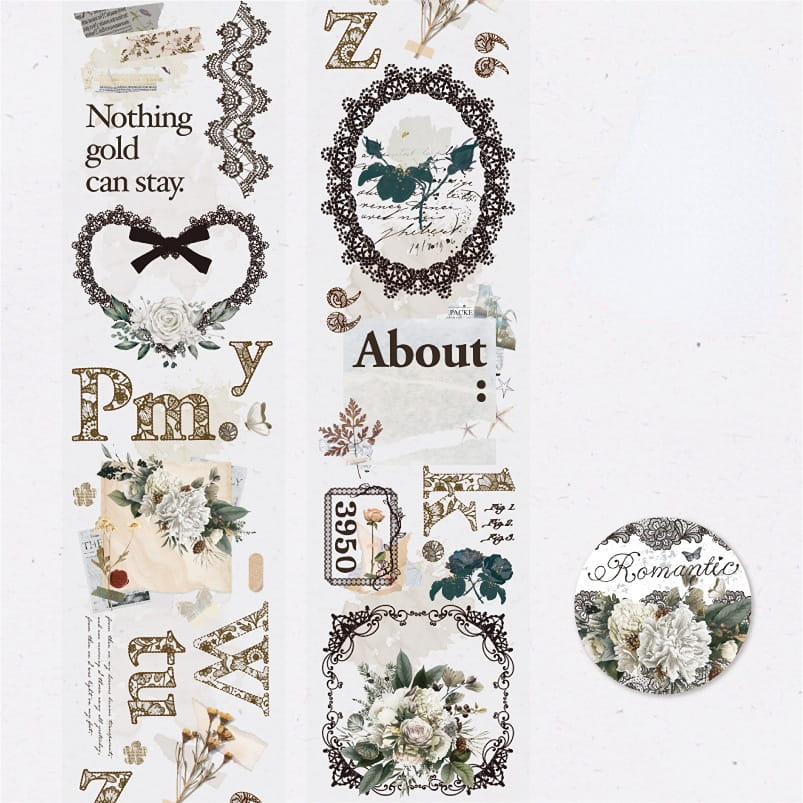 Lace Nocturne PET Decorative Tape