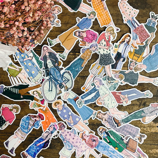 100 PCS Fashion Girl Sticker Pack
