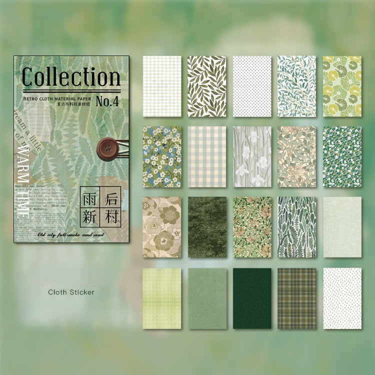 60 PCS Warm Time Material Paper