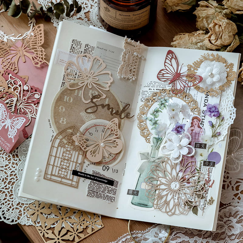 60 PCS Frame Hollow Paper