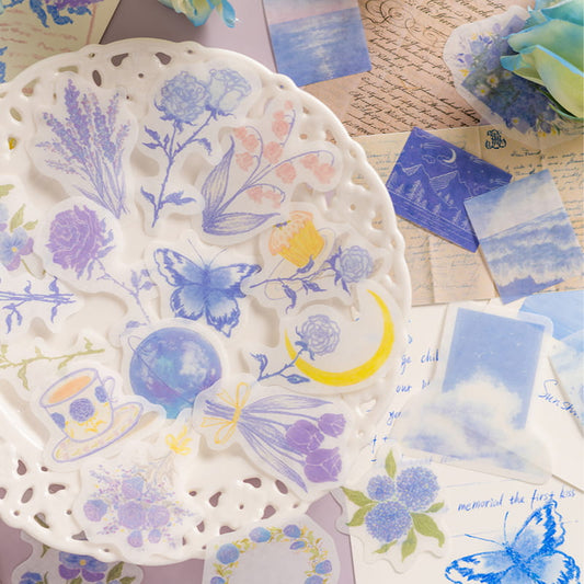 46 PCS Gentle Flowers Stickers
