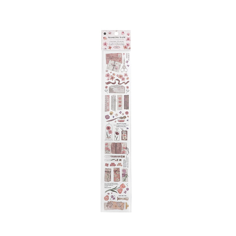 4 Sheets Natural Imprint Japanese Paper Masking Tape