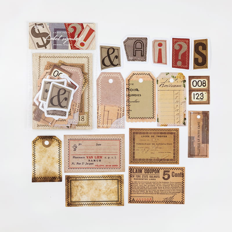 30 PCS Time Machine Decor Stickers