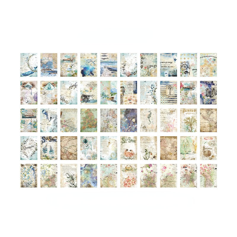 100 PCS Floral Letter Decor Paper
