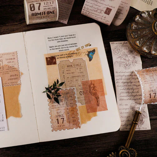 Vintage Ticket Washi Tape