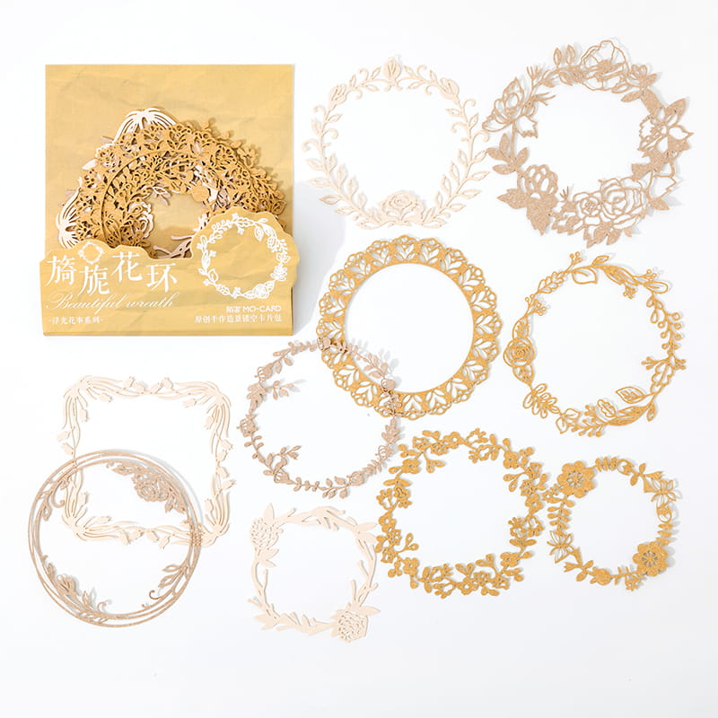 60 PCS Frame Hollow Paper